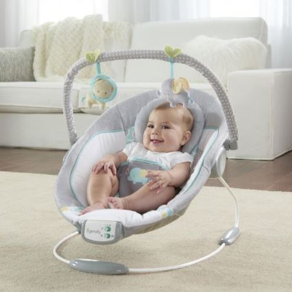 Ingenuity - Tumbona vibradora para bebés con melodía MORRISON 3xC