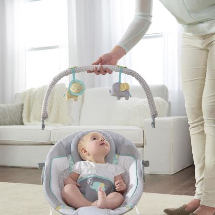 Ingenuity - Tumbona vibradora para bebés con melodía MORRISON 3xC