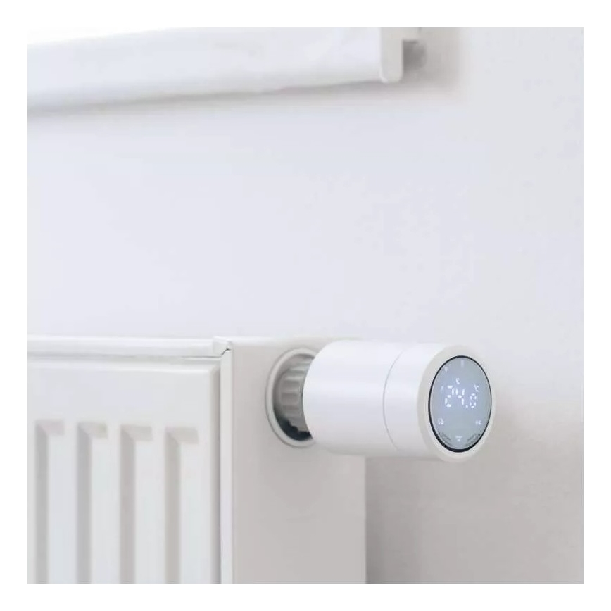 Inteligente cabezal termostatico con pantalla LCD GoSmart M30x1,5 2xAA/1,5V Tuya
