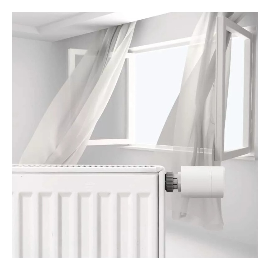 Inteligente cabezal termostatico con pantalla LCD GoSmart M30x1,5 2xAA/1,5V Tuya