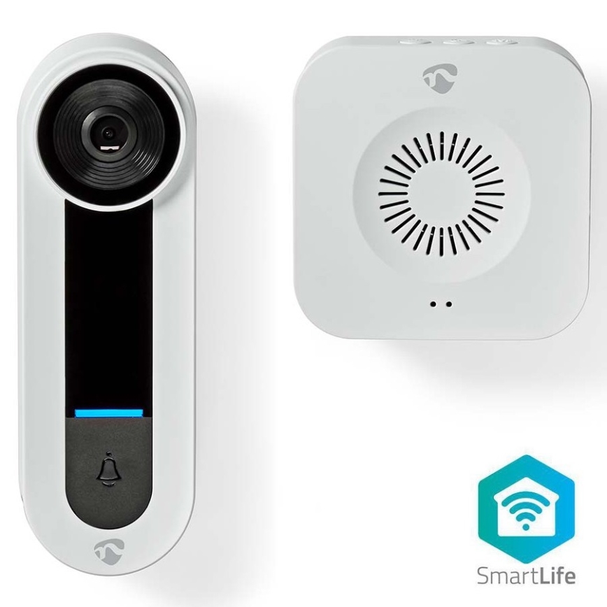 Intercomunicador de video inalámbrico con sensor Full HD 1536p 3xAA Wi-Fi IP65