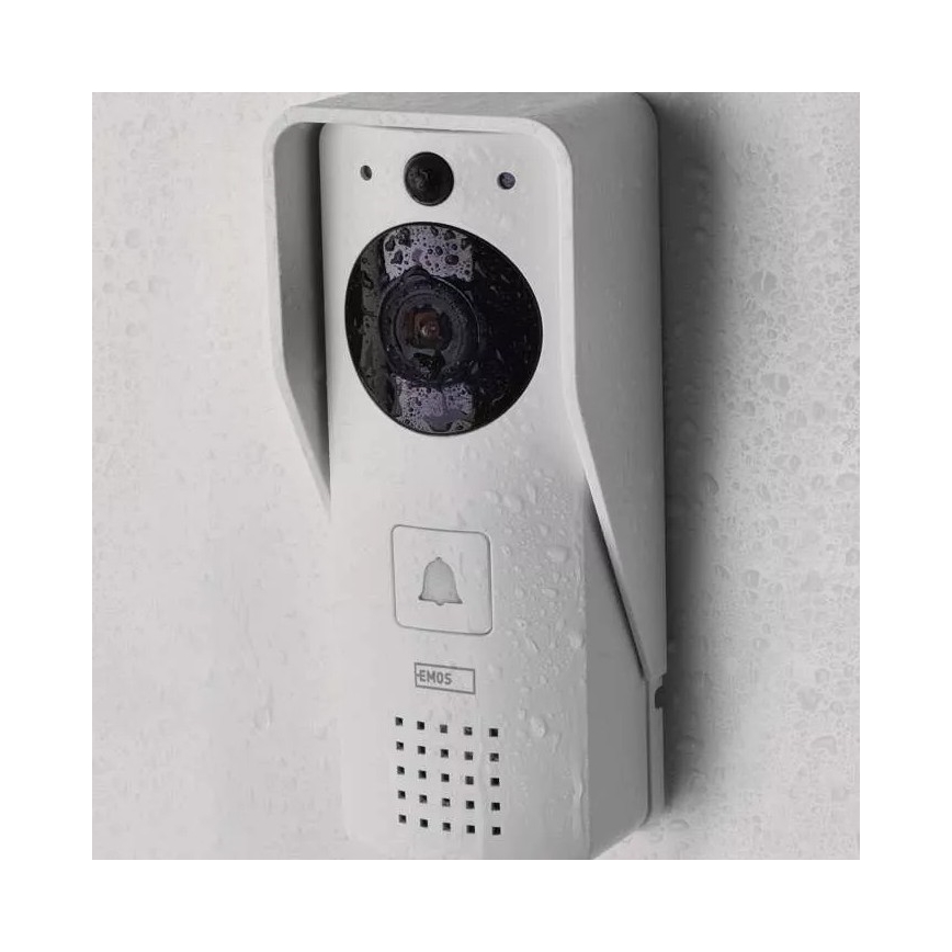 Intercomunicador de video inalámbrico con un panel solar GoSmart 4400 mAh 3xAA IP44 Wi-Fi Tuya