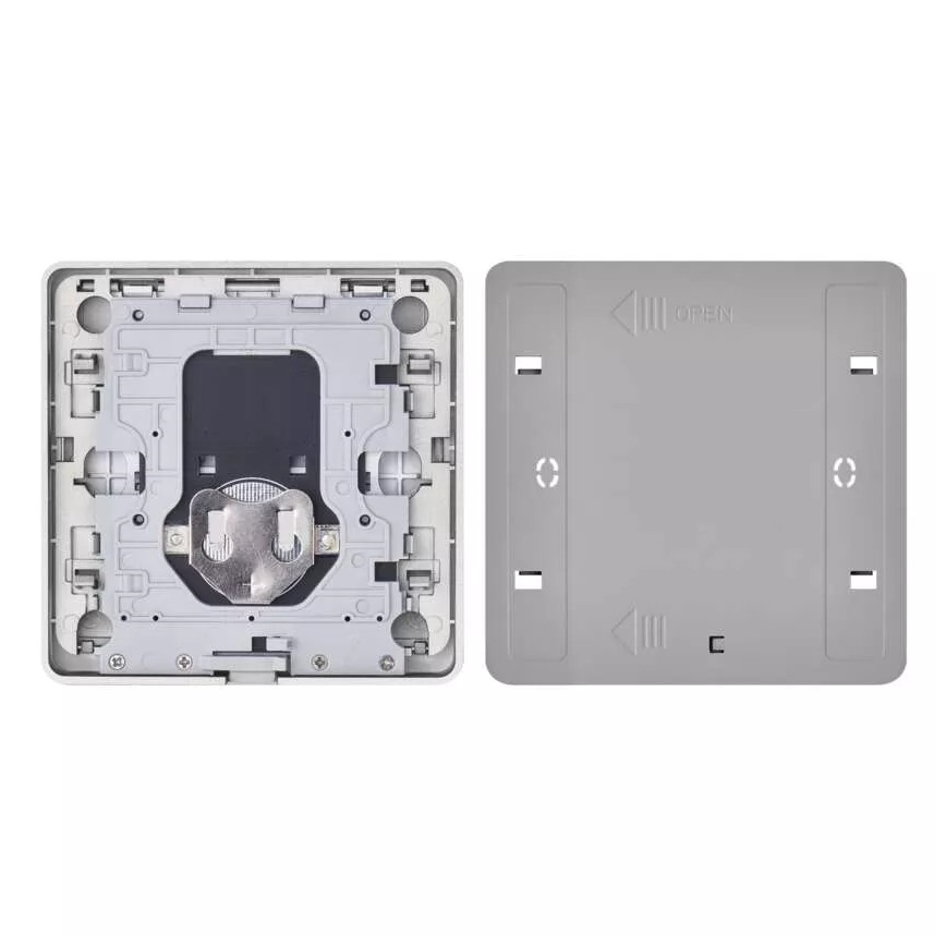 Interruptor 2 botones GoSmart 1xCR2430 Tuya negro