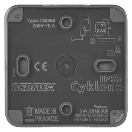 Interruptor doméstico de encendido 250V/10A IP55