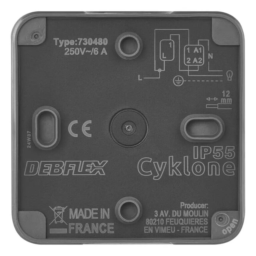 Interruptor doméstico de encendido 250V/10A IP55