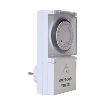 Interruptor horario mecánico de exterior diario 16A/230V IP44