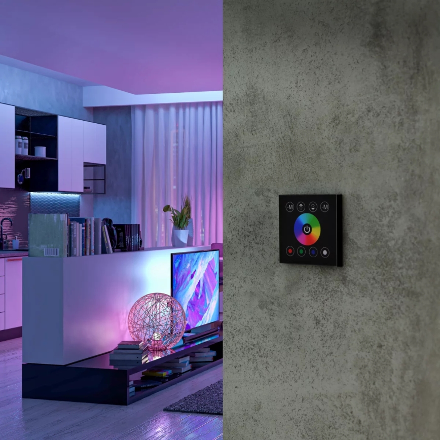 Interruptor táctil con regulador de intensidad para cintas LED RGBW 12-24V 4 canales