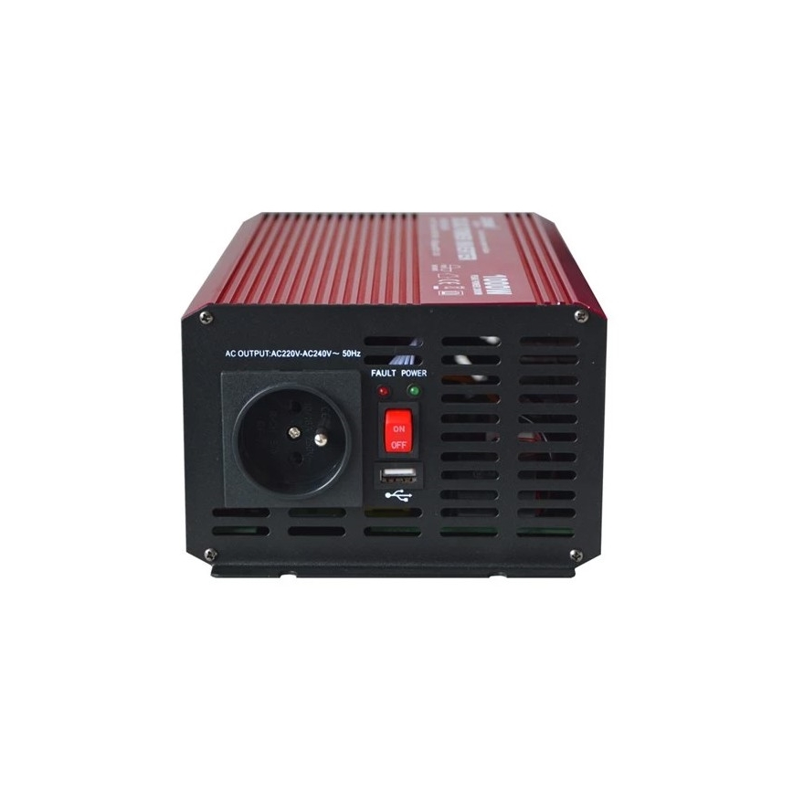 Inversor de tensión CARSPA 1000W/12/230V + USB