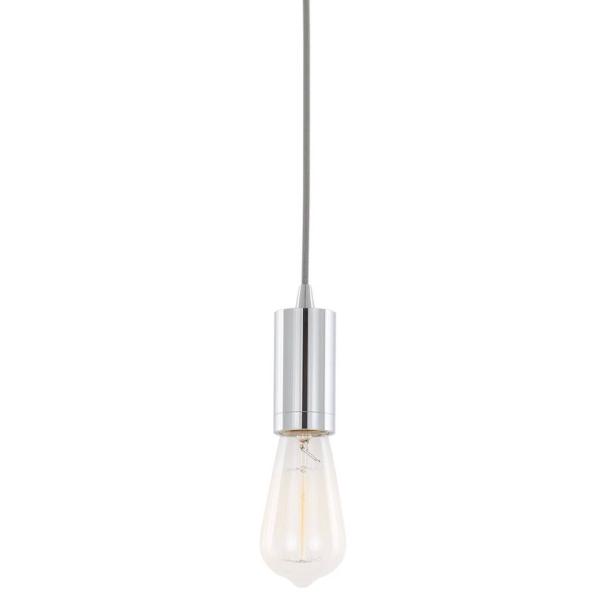 ITALUX - Lámpara colgante MODERNA 1xE27/60W/230V cromo brillante