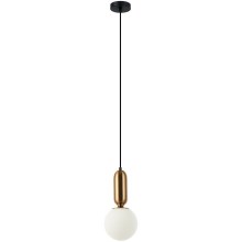 ITALUX - Lámpara colgante ALDEVA 1xE27/40W/230V diá. 15 cm bronce