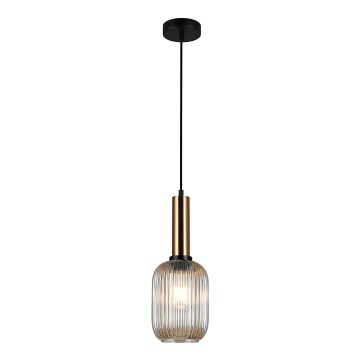 ITALUX - Lámpara colgante ANTIOLA 1xE27/40W/230V diá. 15 cm bronce