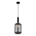 ITALUX - Lámpara colgante ANTIOLA 1xE27/40W/230V diá. 20 cm negro