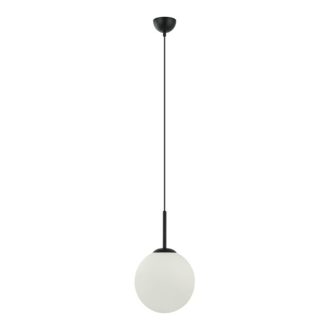ITALUX - Lámpara colgante DEORE 1xE27/40W/230V diá. 25 cm negro