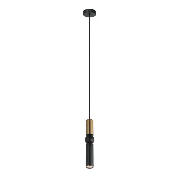 ITALUX - Lámpara colgante ISIDORA 1xGU10/25W/230V negro/bronce