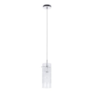 ITALUX - Lámpara colgante MAX 1xE27/60W/230V cromo brillante/transparente
