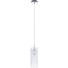 ITALUX - Lámpara colgante MAX 1xE27/60W/230V cromo/transparente