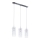 ITALUX - Lámpara colgante MAX 3xE27/60W/230V cromo brillante/transparente