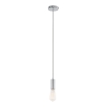 ITALUX - Lámpara colgante MODERNA 1xE27/60W/230V cromo brillante