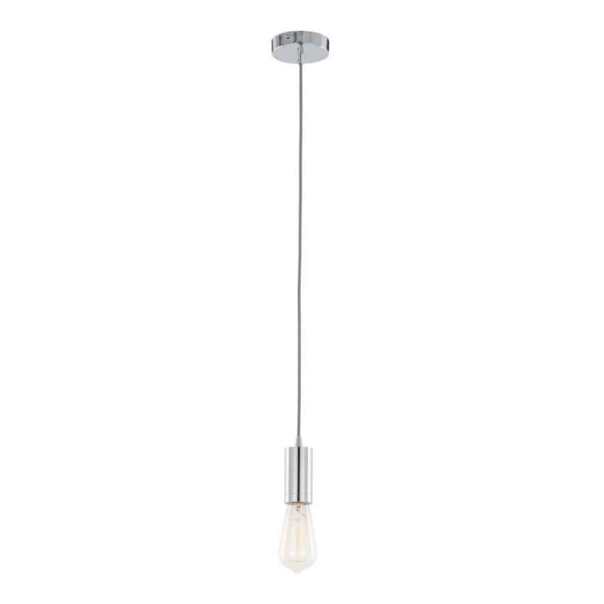 ITALUX - Lámpara colgante MODERNA 1xE27/60W/230V cromo brillante