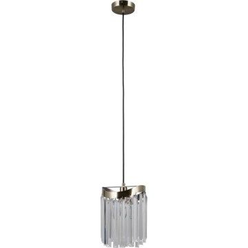 ITALUX - Lámpara colgante SABRIGA 1xE14/40W/230V cromo mate