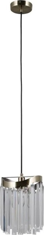 ITALUX - Lámpara colgante SABRIGA 1xE14/40W/230V cromo mate