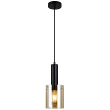 ITALUX - Lámpara colgante SARDO 1xE27/40W/230V negro/dorado