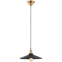 ITALUX - Lámpara colgante VERDA 1xE27/40W/230V diá. 36 cm negro