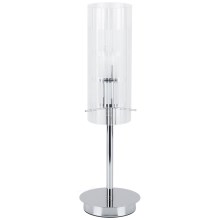 ITALUX - Lámpara de mesa MAX 1xE27/60W/230V cromo/transparente