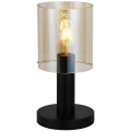 ITALUX - Lámpara de mesa SARDO 1xE27/40W/230V negro/dorado