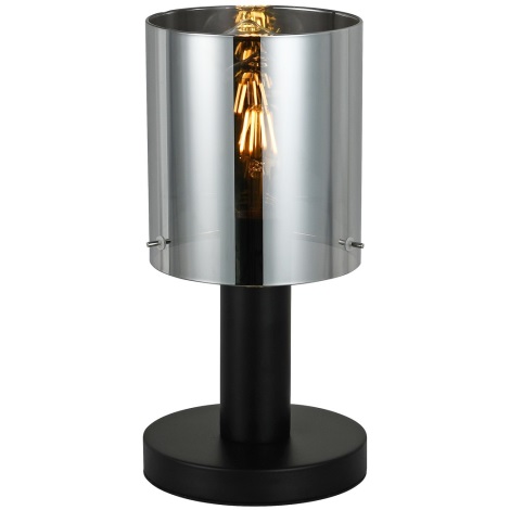 ITALUX - Lámpara de mesa SARDO 1xE27/40W/230V negro