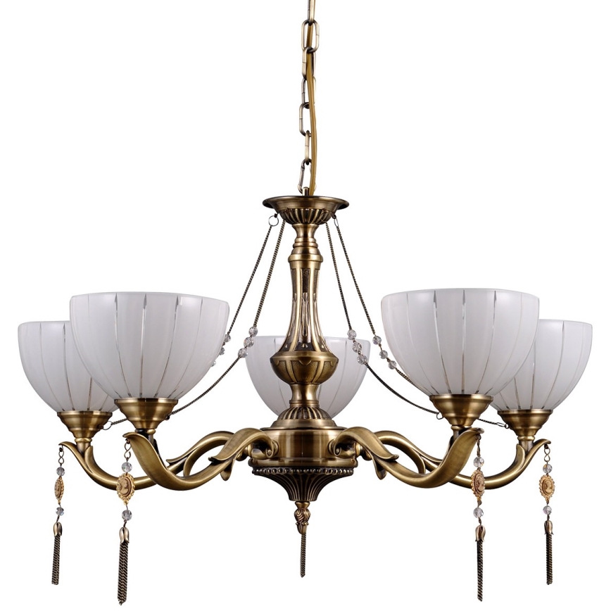 ITALUX - Lámpara colgante con cadena BAXIO 5xE27/60W/230V