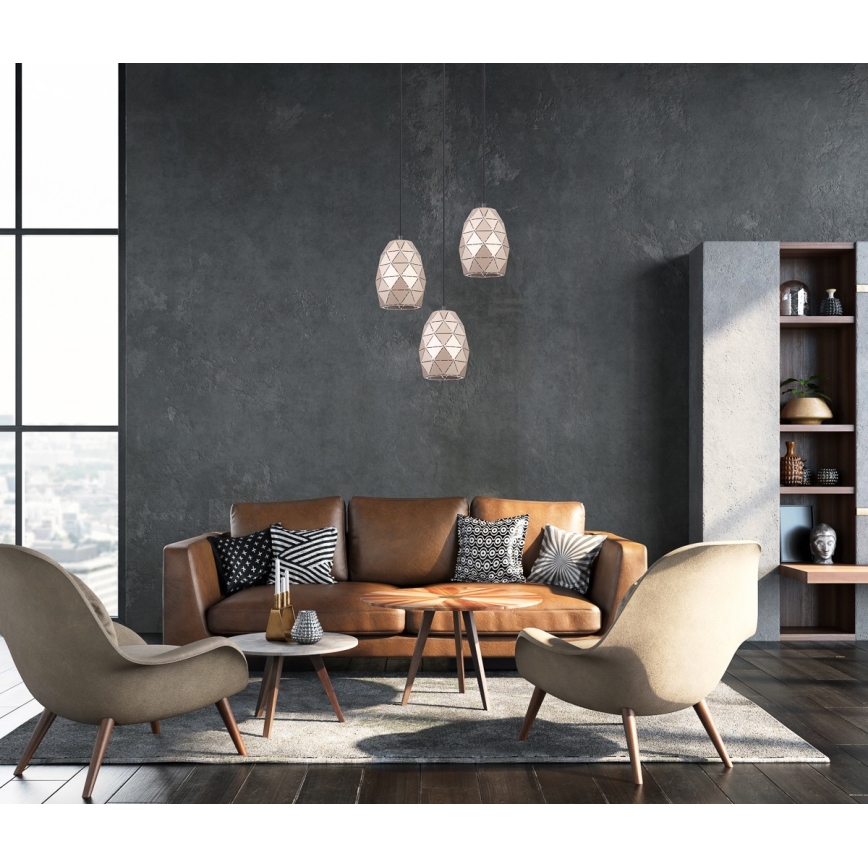 ITALUX - Lámpara colgante HARLEY 1xE27/40W/230V Oro rosa