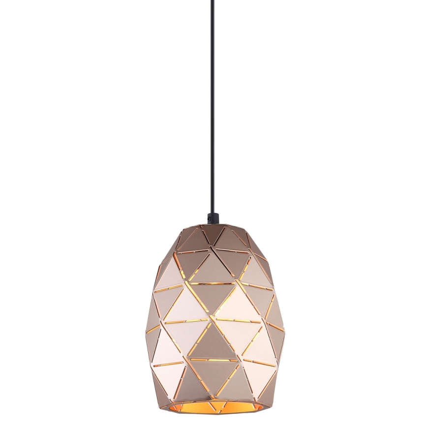 ITALUX - Lámpara colgante HARLEY 1xE27/40W/230V Oro rosa