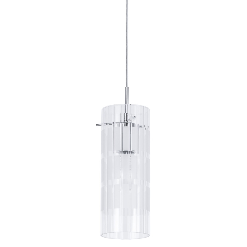 ITALUX - Lámpara colgante MAX 1xE27/60W/230V cromo brillante/transparente
