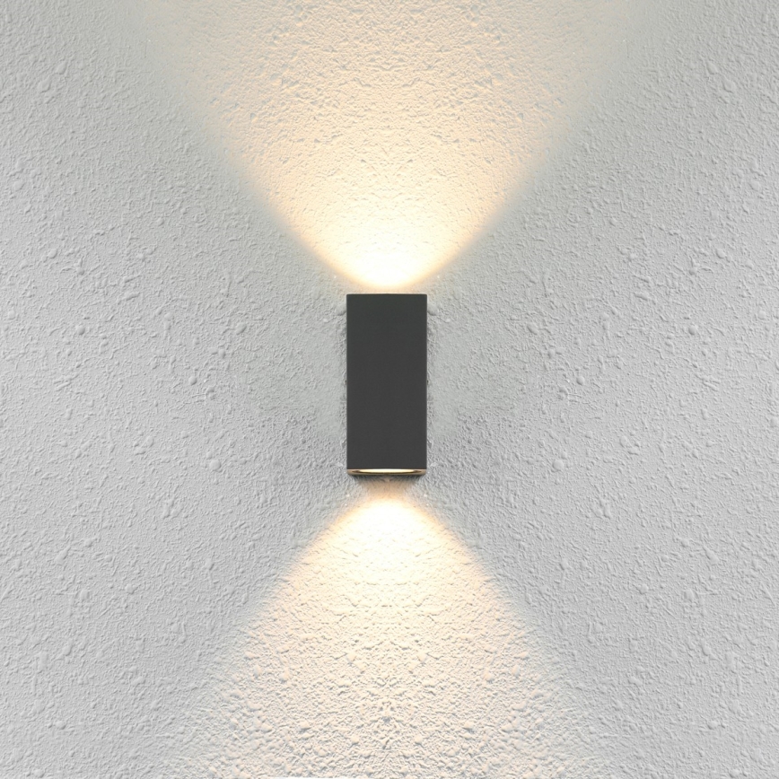 ITALUX - Aplique de exterior GENTA 2xGU10/40W/230V IP54 15 cm