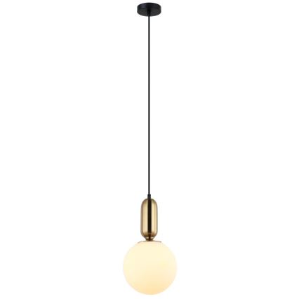 ITALUX - Lámpara colgante ALDEVA 1xE27/40W/230V diá. 20 cm negro/bronce