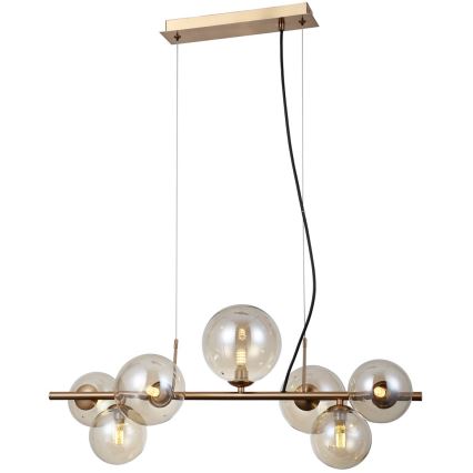 ITALUX - Lámpara colgante CANELLO 7xG9/5W/230V latón