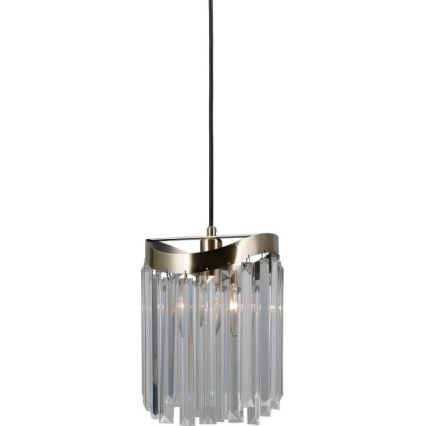 ITALUX - Lámpara colgante SABRIGA 1xE14/40W/230V cromo mate