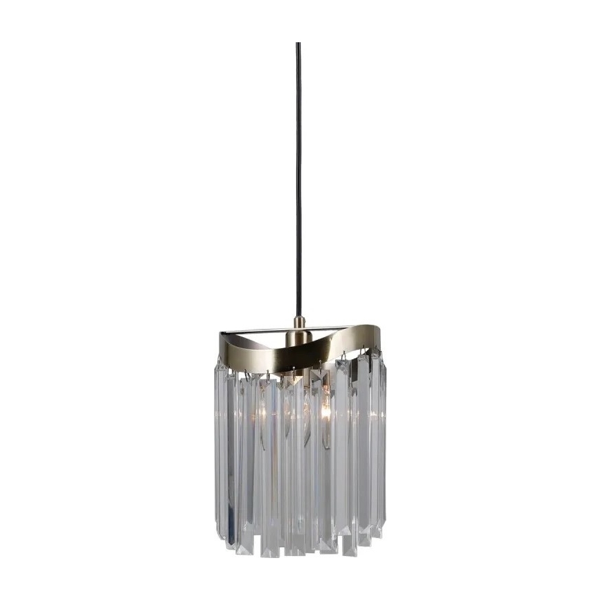 ITALUX - Lámpara colgante SABRIGA 1xE14/40W/230V cromo mate