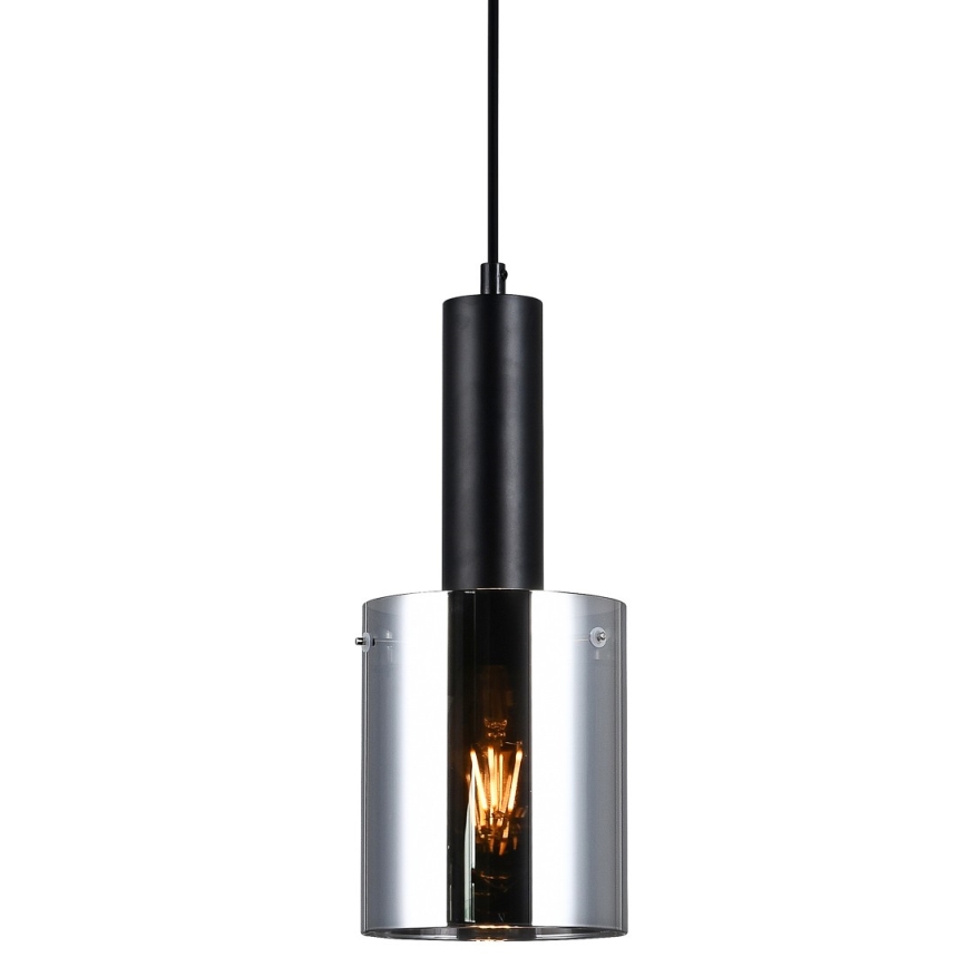 ITALUX - Lámpara colgante SARDO 1xE27/40W/230V negro
