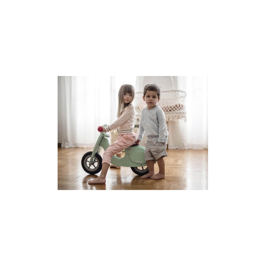 Janod - Bicicleta de empuje para niños VESPA verde