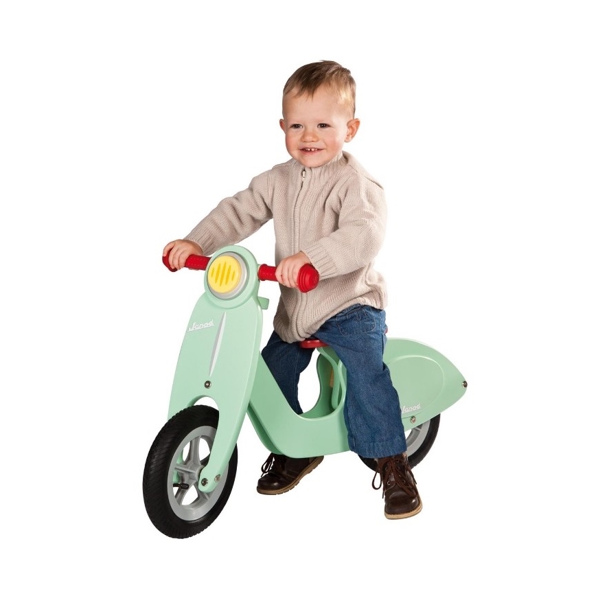 Janod - Bicicleta de empuje para niños VESPA verde