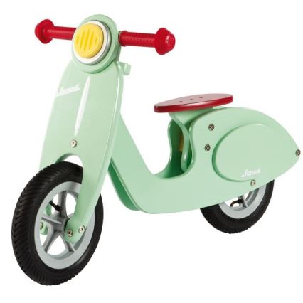 Janod - Bicicleta de empuje para niños VESPA verde