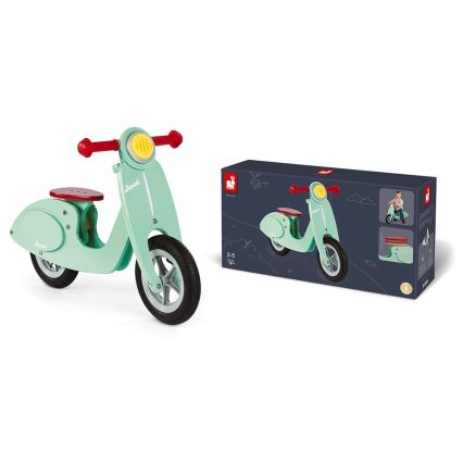 Janod - Bicicleta de empuje para niños VESPA verde