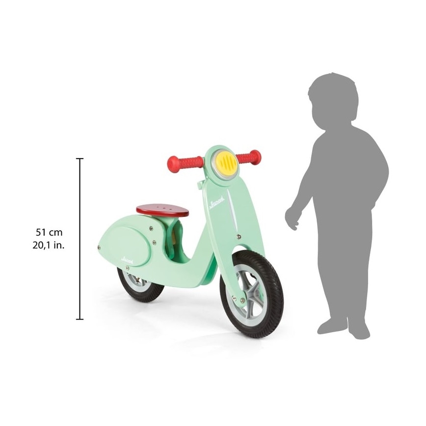Janod - Bicicleta de empuje para niños VESPA verde