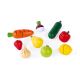 Janod - Caja de madera con frutas y verduras