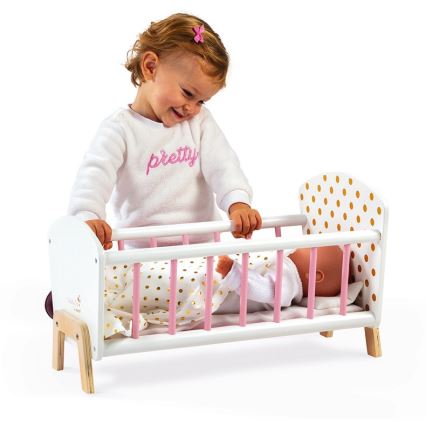 Janod - Cama para muñecas CANDY CHIC