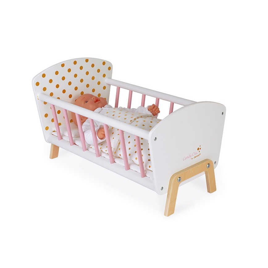 Janod - Cama para muñecas CANDY CHIC