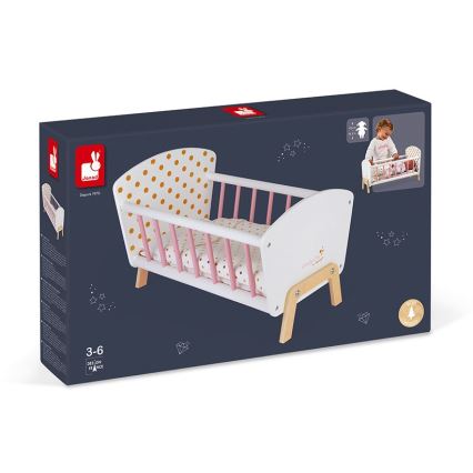 Janod - Cama para muñecas CANDY CHIC