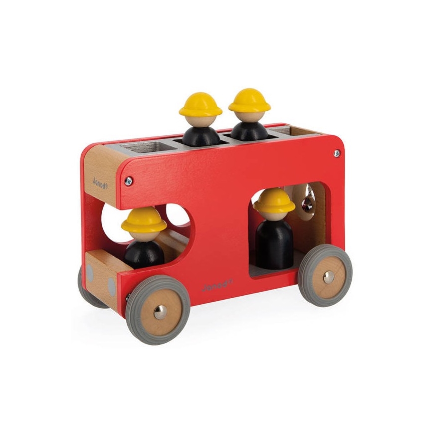 Janod - Camión de bomberos de madera BOLID